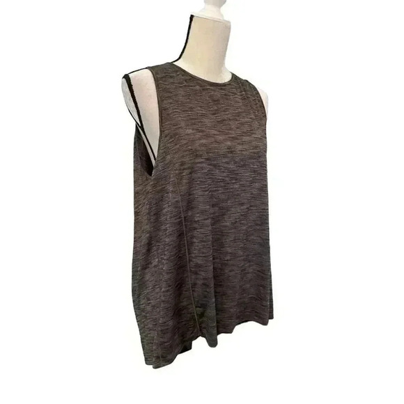 Lululemon Women’s Heather Gray Open Back Low Key Tank Top Size M/L - Picture 4 of 8
